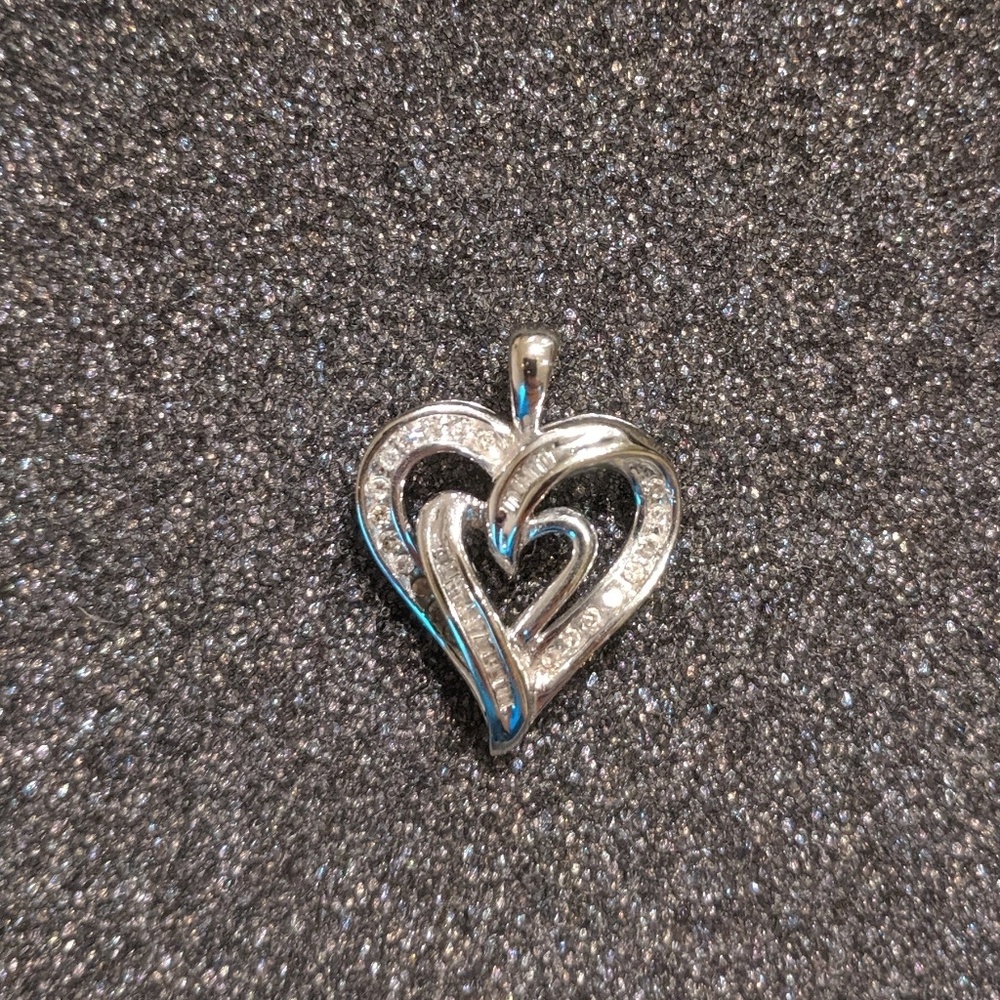 Diamond Double Heart Necklace